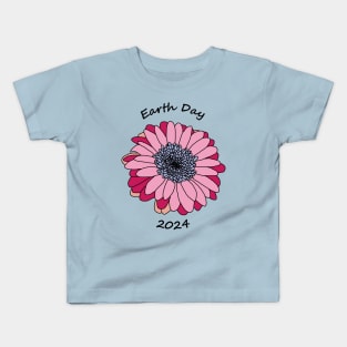 Earth Day 2024 Flower Kids T-Shirt